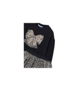 2-tlg. Set Sweatshirt und Tüllrock Leoprint