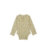 Henley-Body langarm Wald