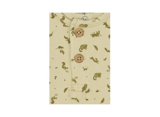 Henley-Body langarm Wald