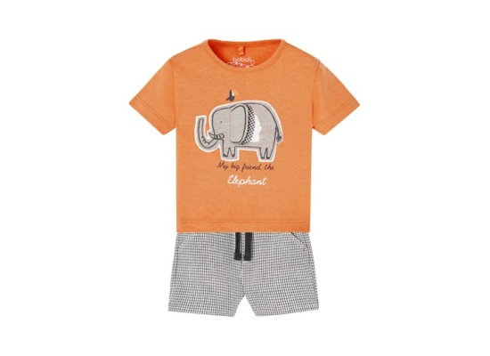 2-tlg. Set T-Shirt und Shorts Elefant