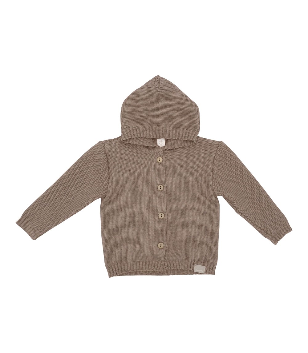 Strickjacke mit Kapuze