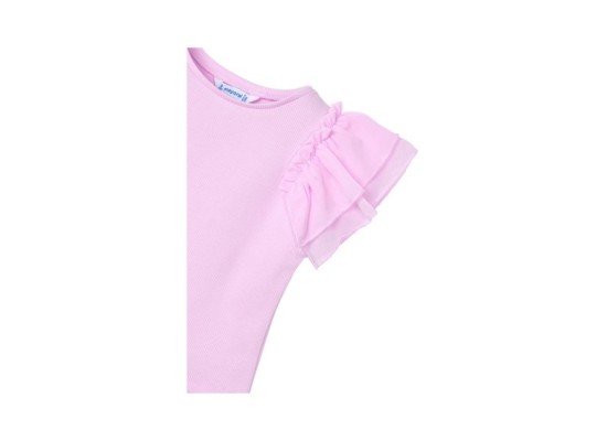 T-Shirt Rüschen Rippqualität