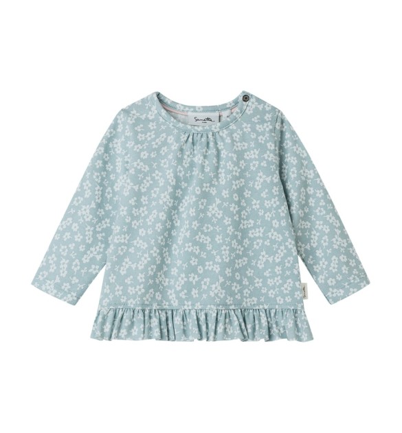 Shirt langarm Blumen Volant