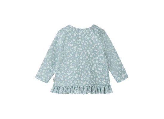 Shirt langarm Blumen Volant