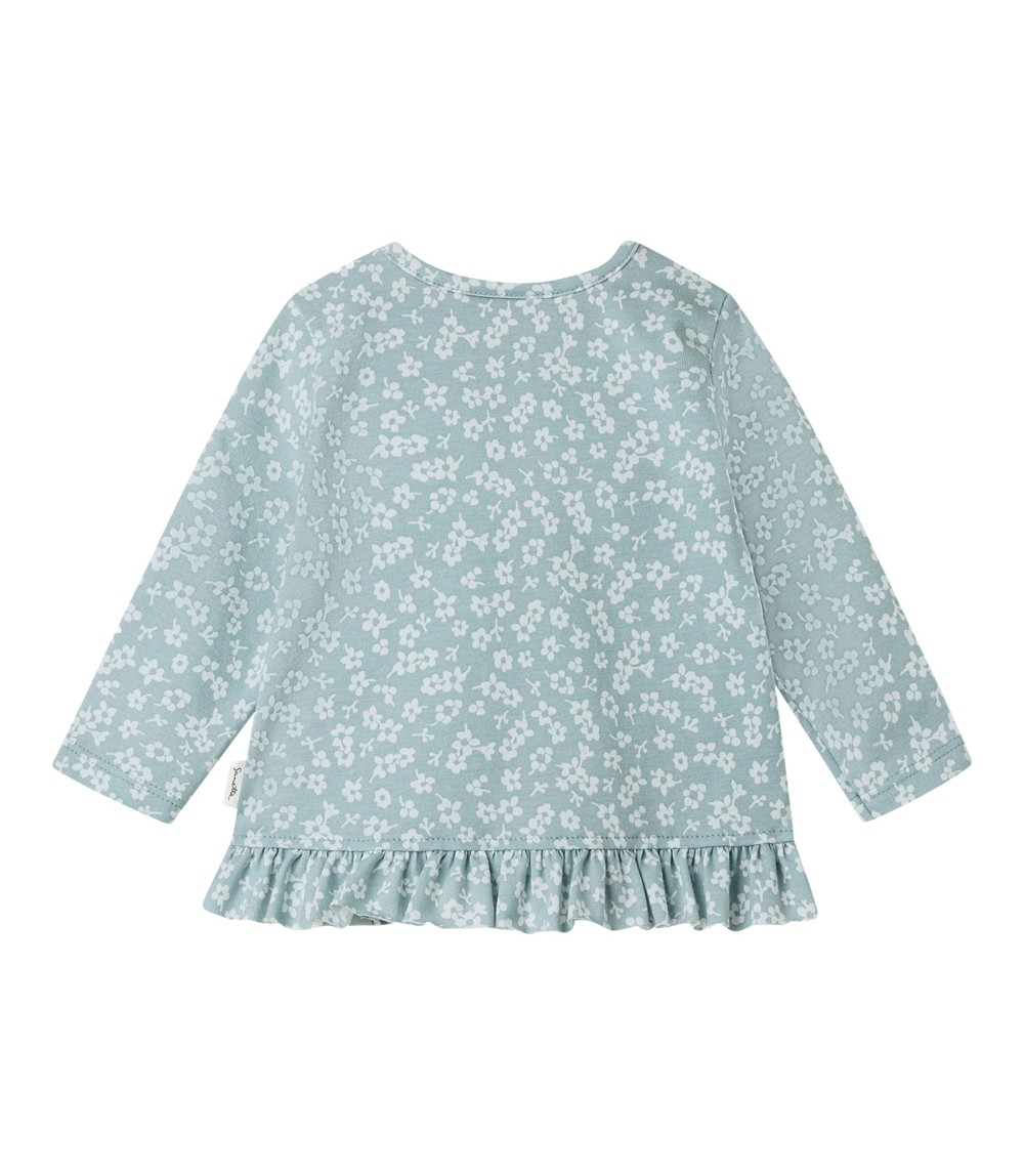 Shirt langarm Blumen Volant