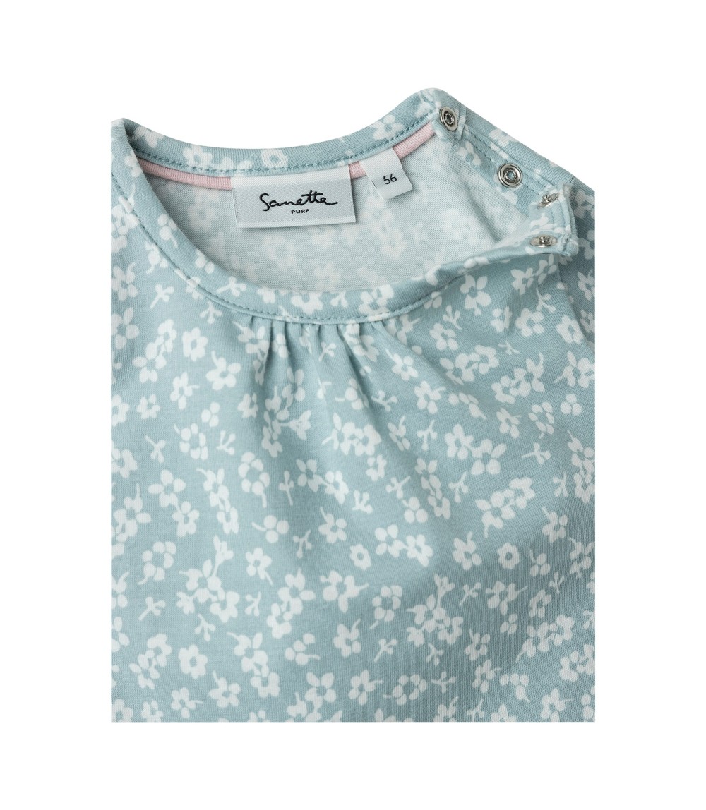 Shirt langarm Blumen Volant