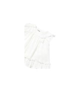 Webkleid Flügelarm Punkte Rüschen