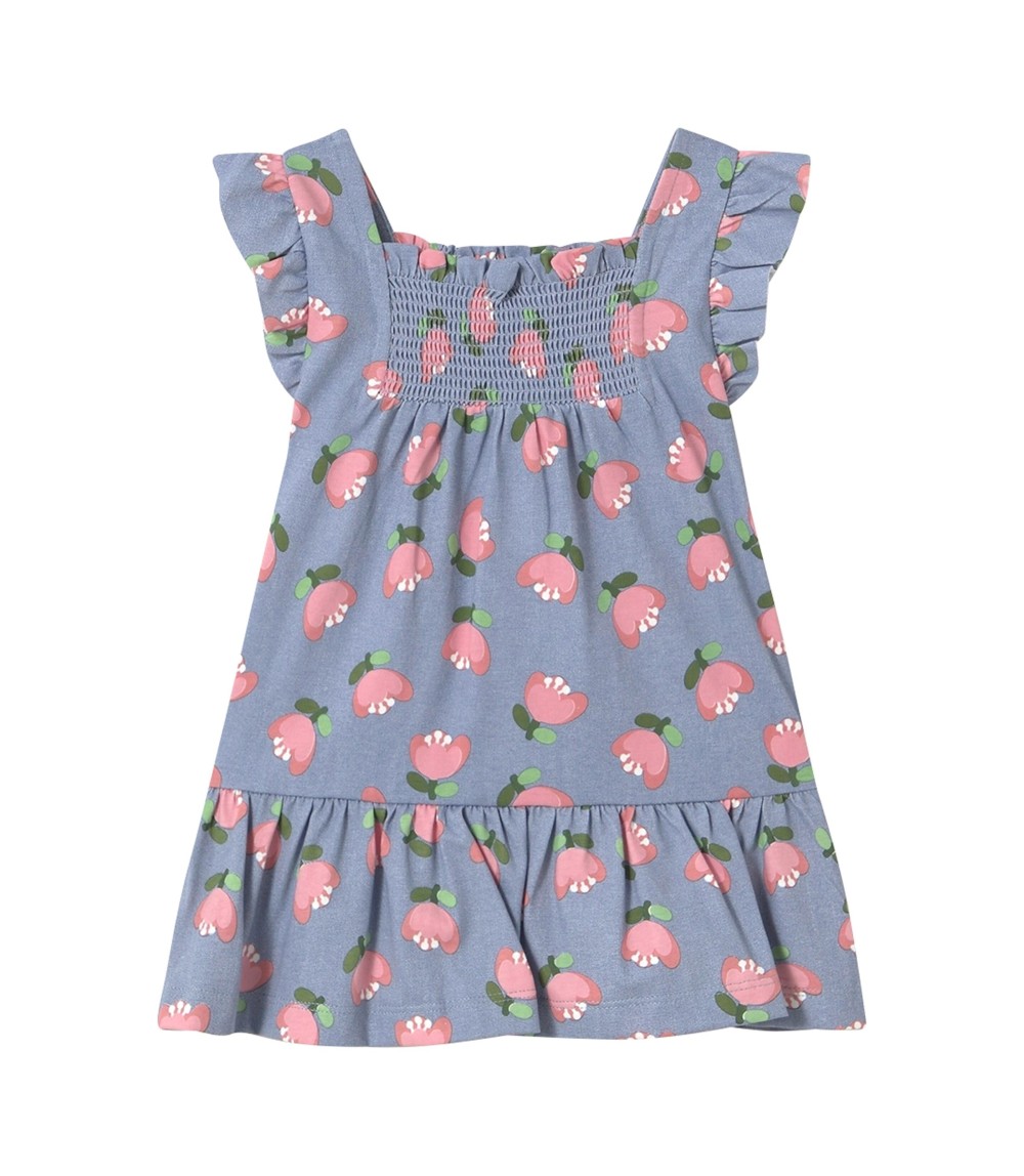 Kleid Flügelarm Blumen