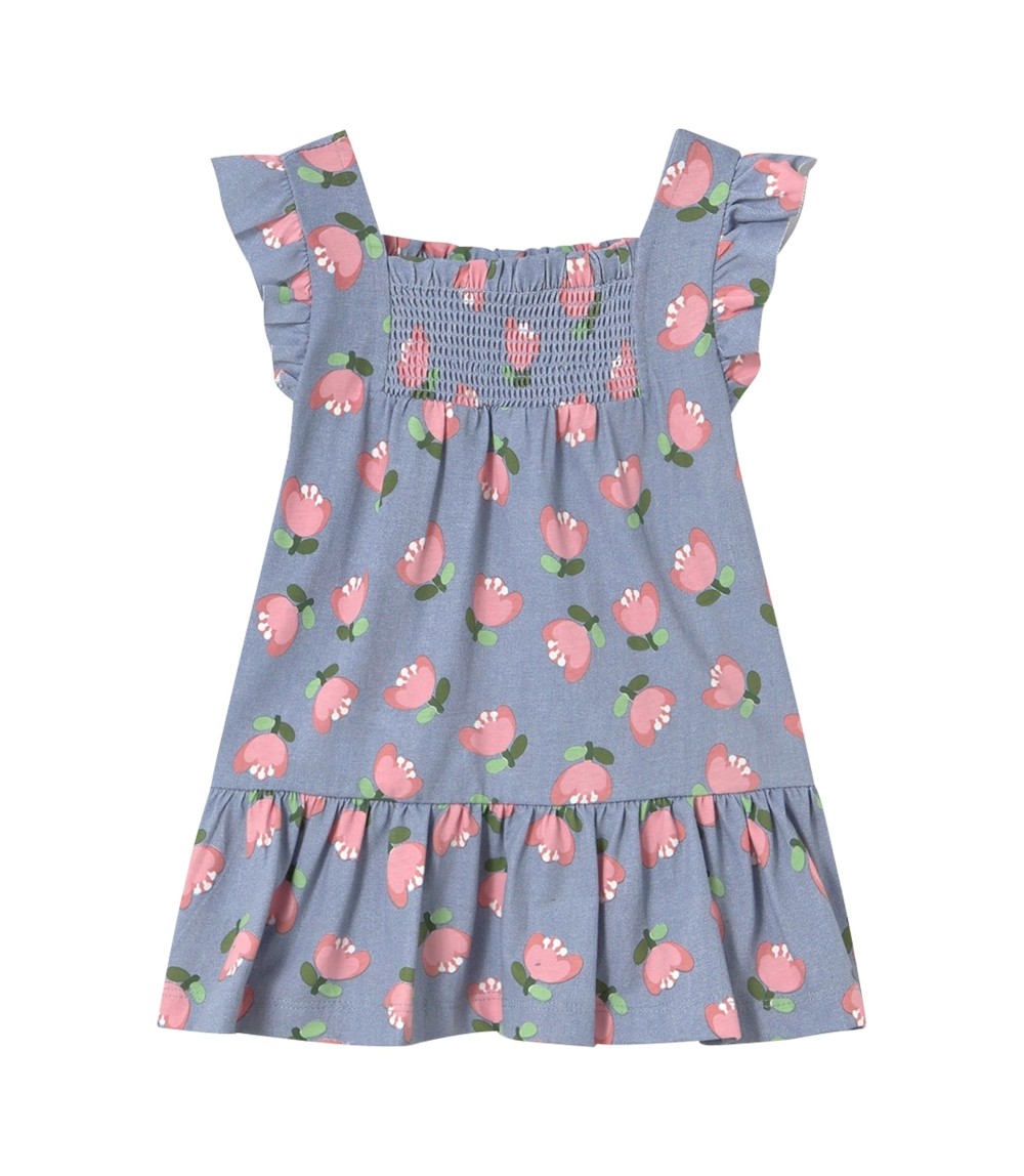 Kleid Flügelarm Blumen