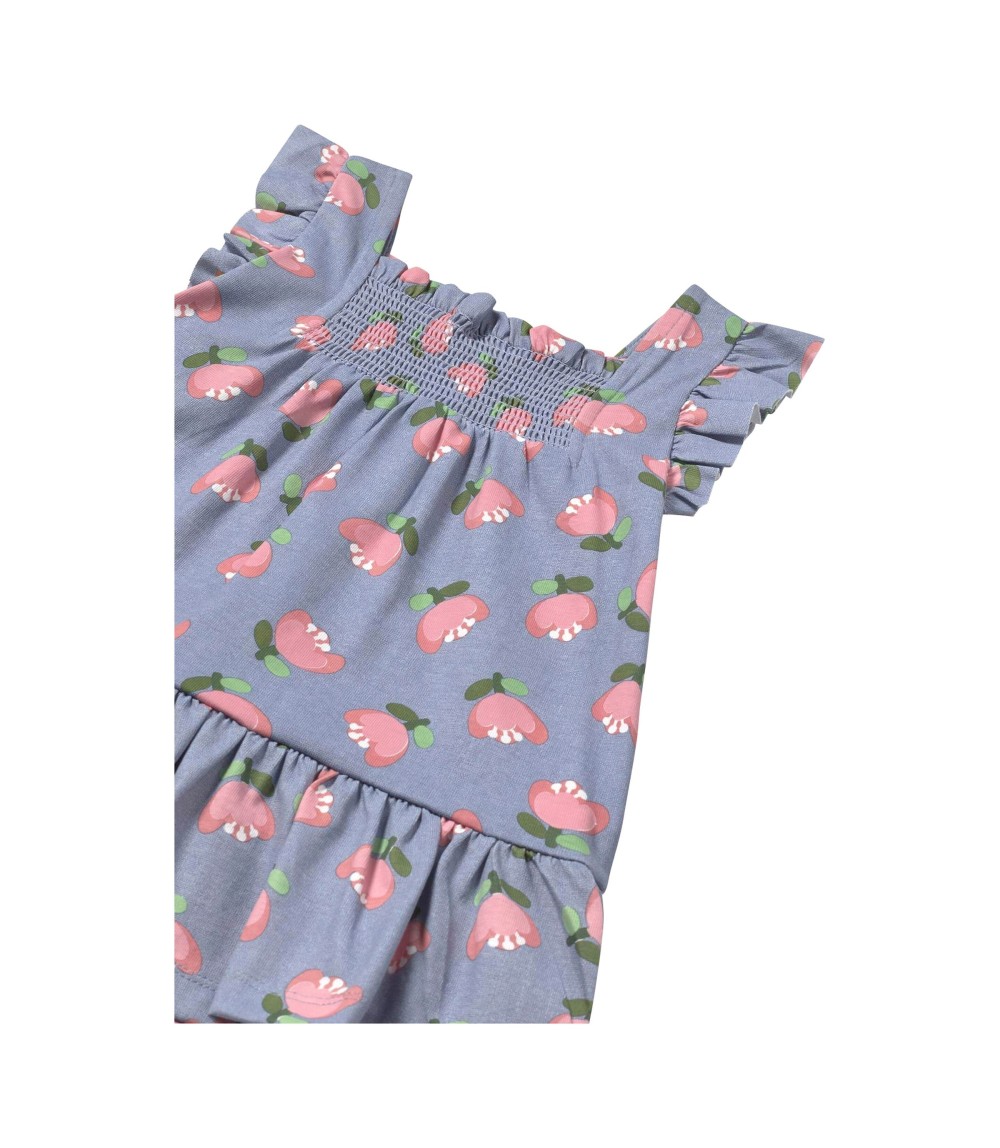 Kleid Flügelarm Blumen
