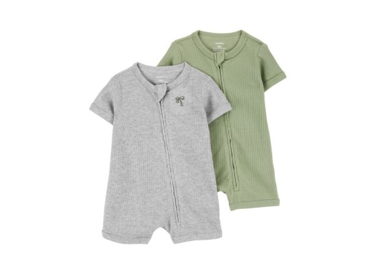 2er-Pack Spieler Waffelpiqué Palmen