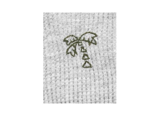 2er-Pack Spieler Waffelpiqué Palmen