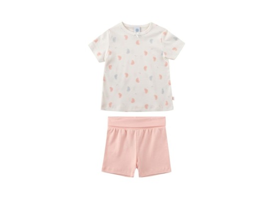 Schlafanzug kurz Schmetterlinge