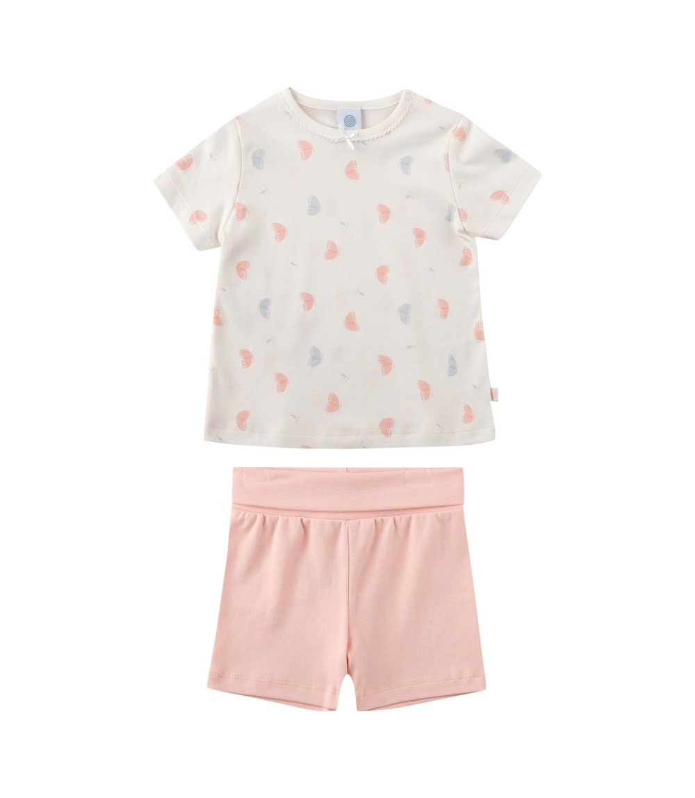 Schlafanzug kurz Schmetterlinge