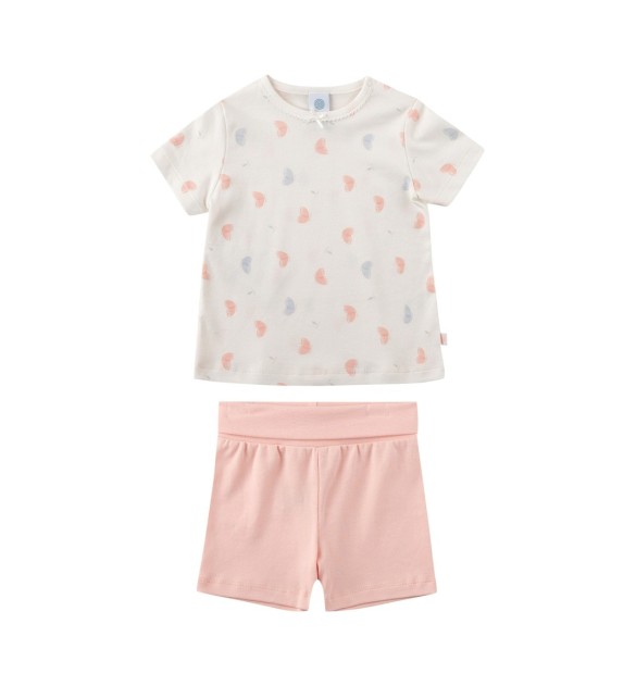 Schlafanzug kurz Schmetterlinge