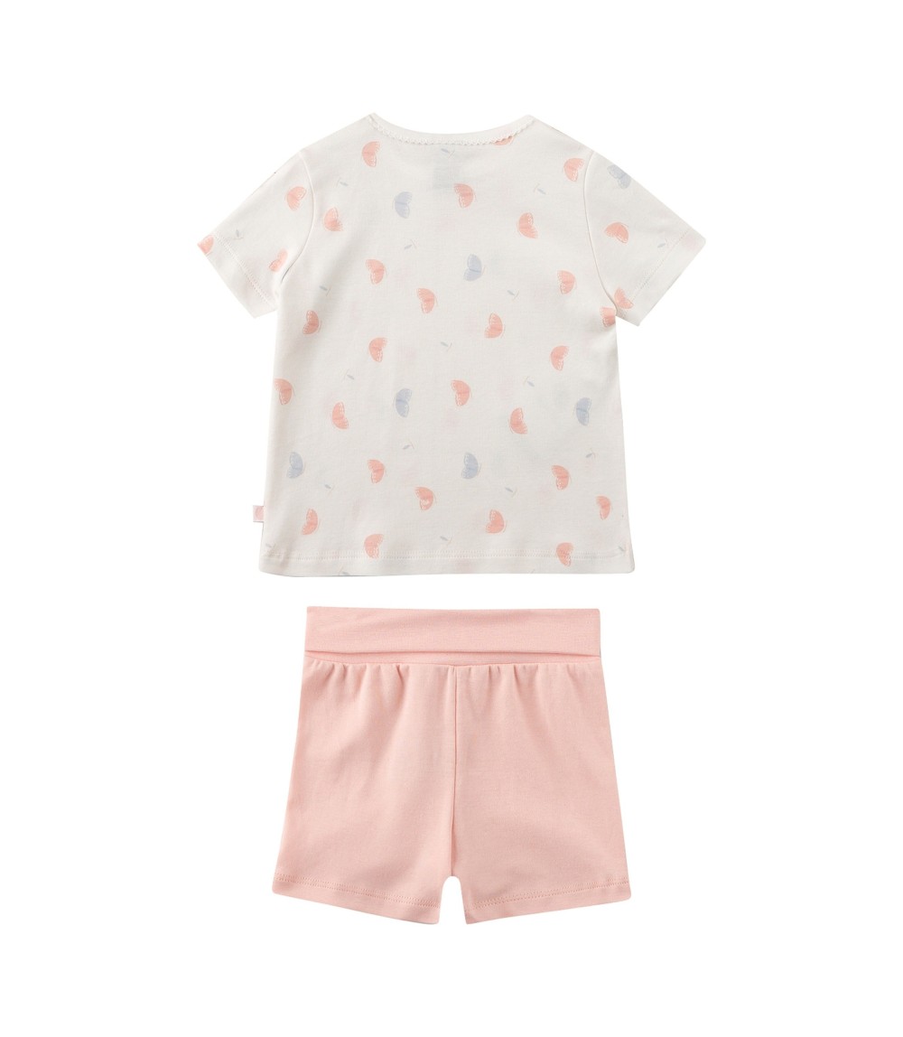 Schlafanzug kurz Schmetterlinge