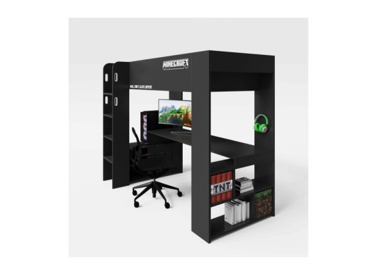 Kojen-Bett, Gamingbett, 90x200cm  _6 PS_ MINECRAFT