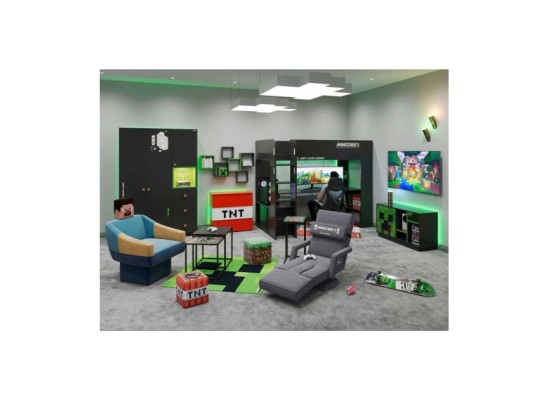 Kojen-Bett, Gamingbett, 90x200cm  _6 PS_ MINECRAFT