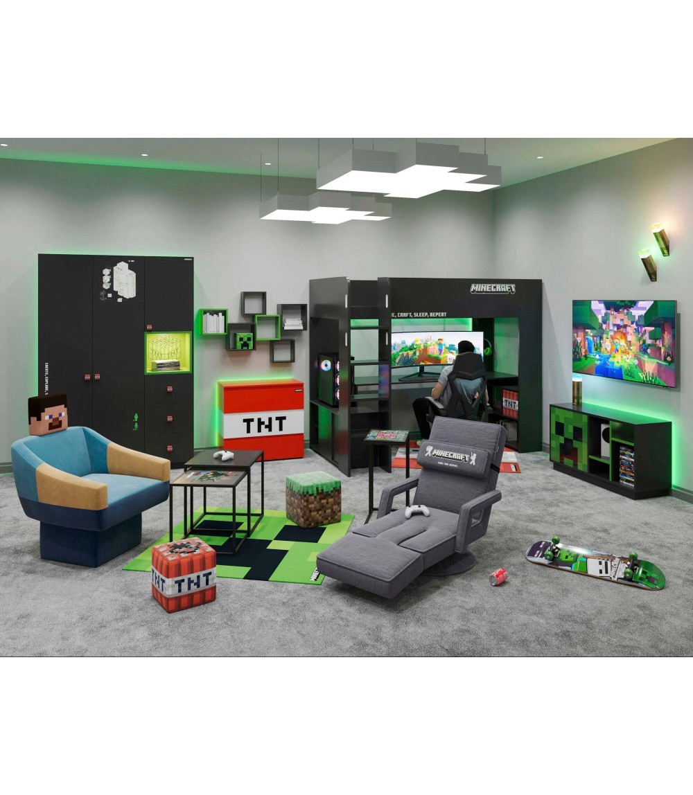 Kojen-Bett, Gamingbett, 90x200cm  _6 PS_ MINECRAFT