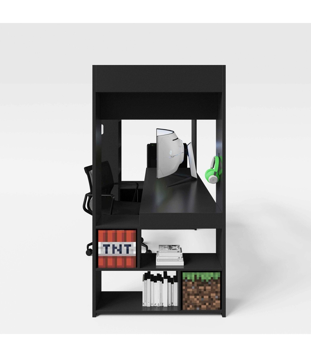 Kojen-Bett, Gamingbett, 90x200cm  _6 PS_ MINECRAFT