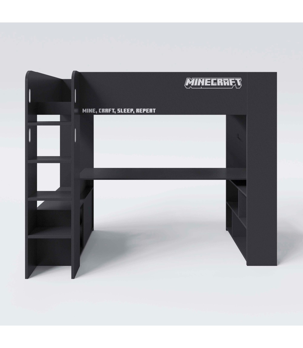 Kojen-Bett, Gamingbett, 90x200cm  _6 PS_ MINECRAFT