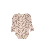 Body langarm mit Puffärmel Blumen