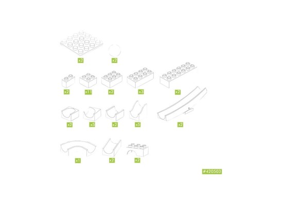 Kugelbahn Erweiterung Wippe 45-tlg