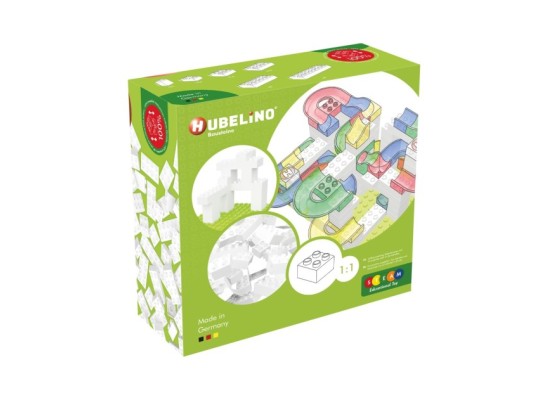 Kugelbahn Zubehör Weiße Bausteine Set 120-tlg.