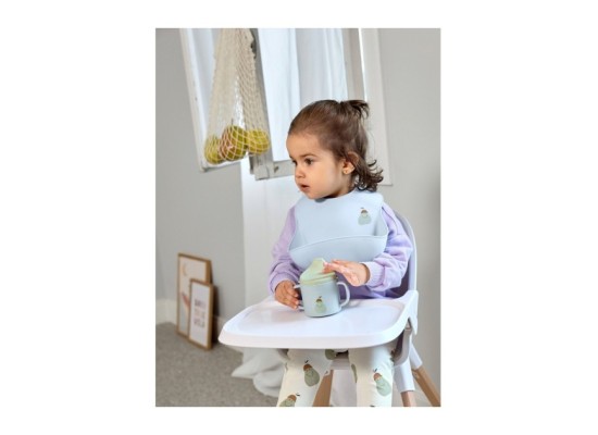 Silikonlätzchen mit Auffangschale aus Silikon