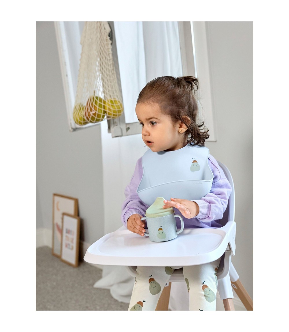 Silikonlätzchen mit Auffangschale aus Silikon