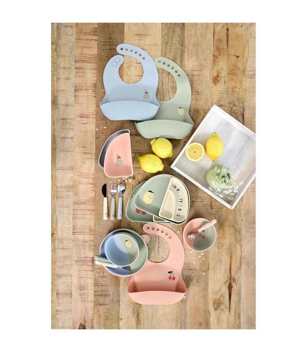 Silikonlätzchen mit Auffangschale aus Silikon