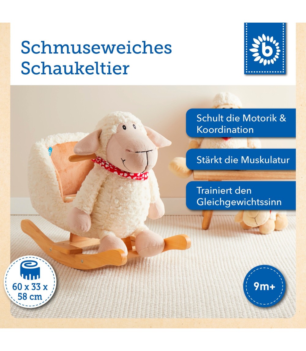 Plüsch Schaukeltier Schaf