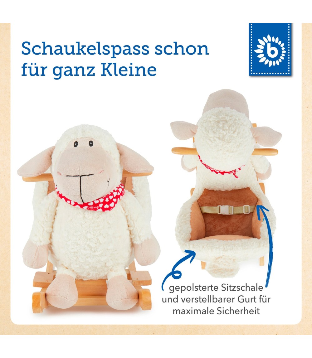 Plüsch Schaukeltier Schaf