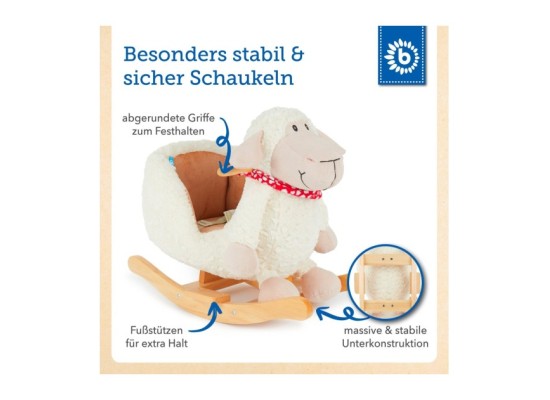 Plüsch Schaukeltier Schaf