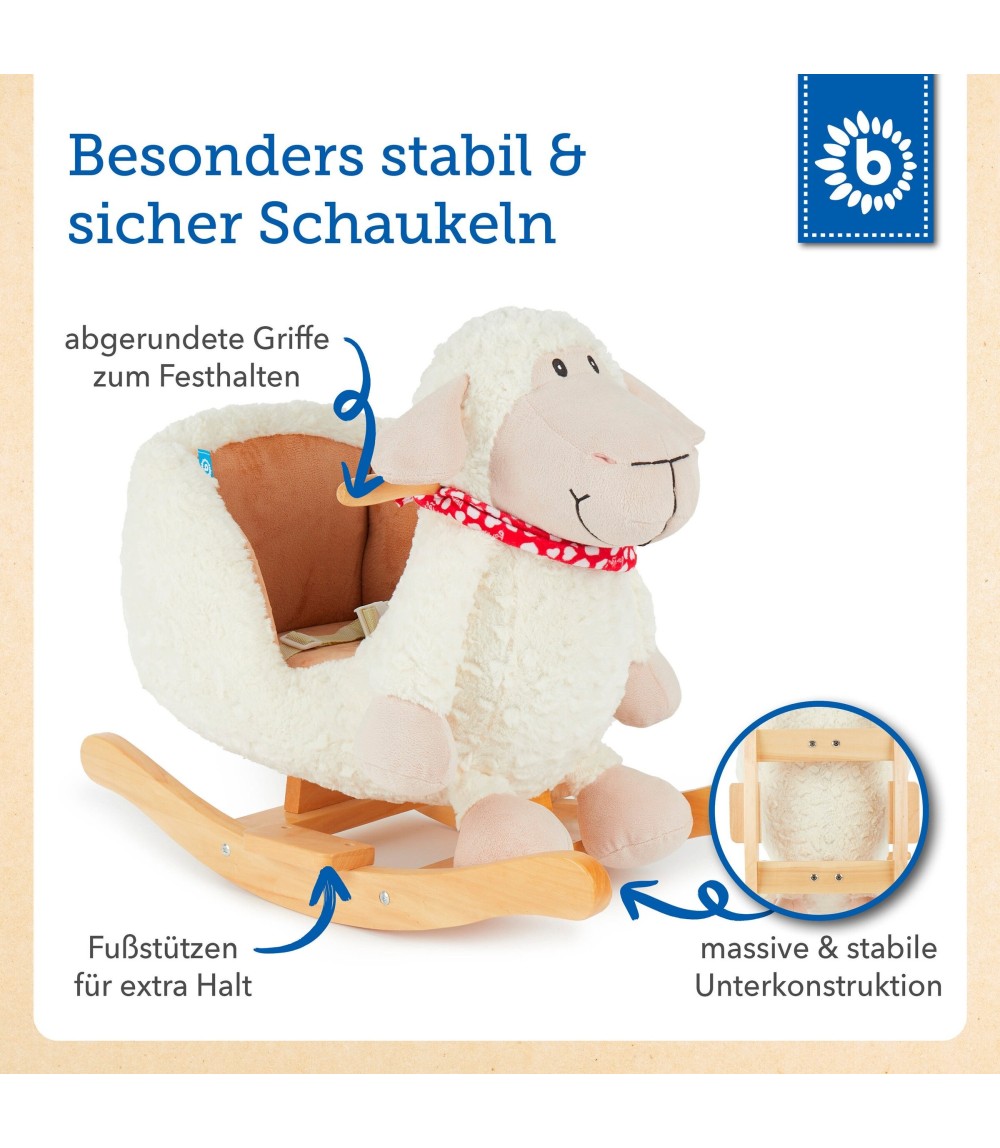 Plüsch Schaukeltier Schaf