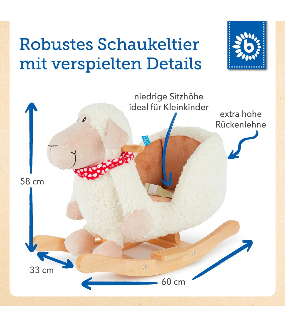 Plüsch Schaukeltier Schaf