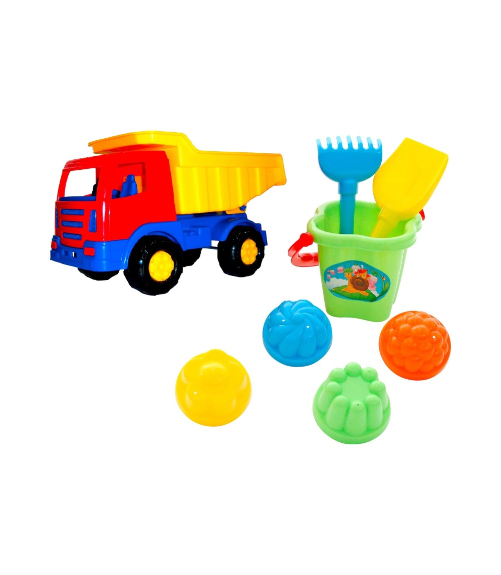 Sandspielzeug-Set mit Kipper 8-tlg.