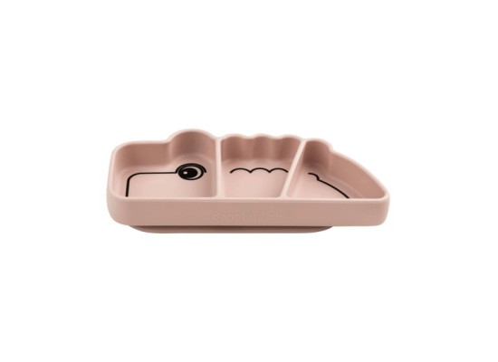 Esslernteller Silikon Krokodil Croco