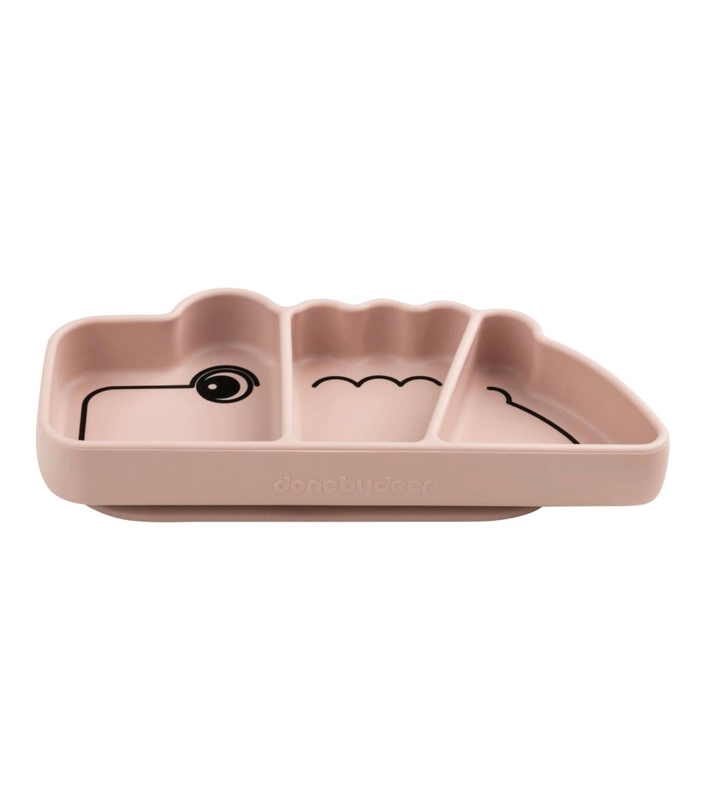 Esslernteller Silikon Krokodil Croco