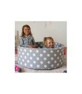 Bällebad soft - Grey white stars mit 300 Bällen