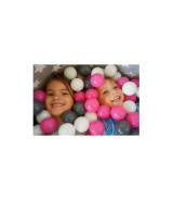 Bällebad soft - Grey white stars mit 300 Bällen