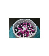 Bällebad soft - Grey white stars mit 300 Bällen