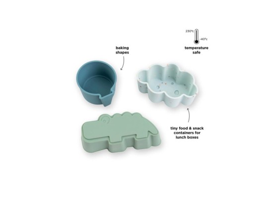 3er-Set Silikonformen