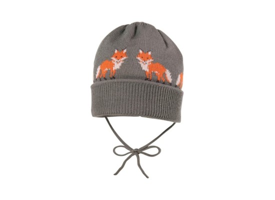 Winter-Strickmütze Füchse
