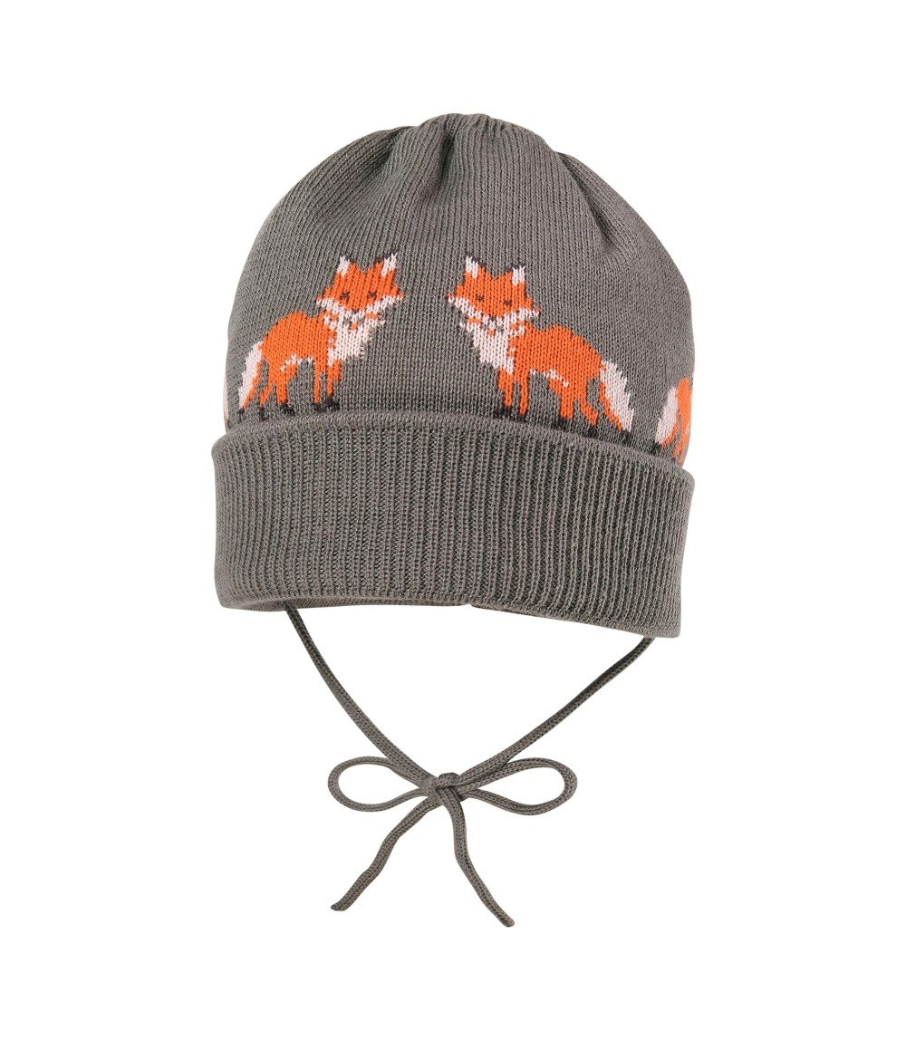 Winter-Strickmütze Füchse