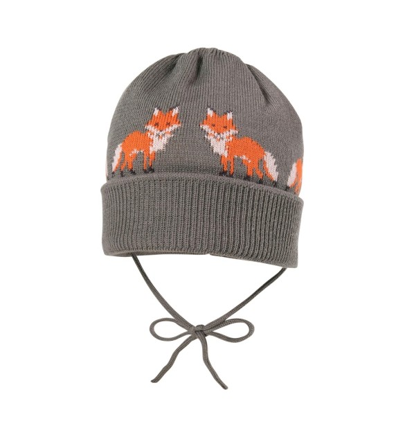 Winter-Strickmütze Füchse