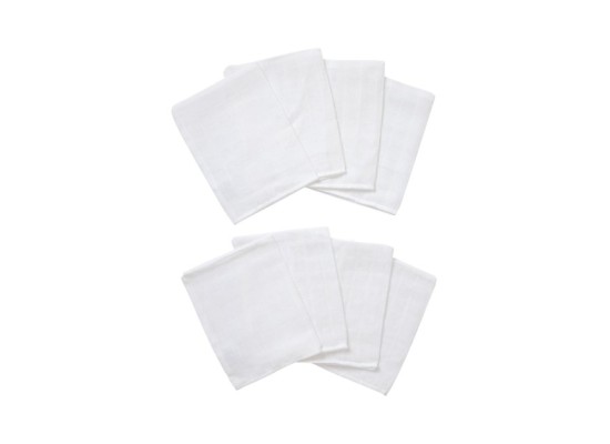 8er-Pack Mullwaschlappen 15x20 cm