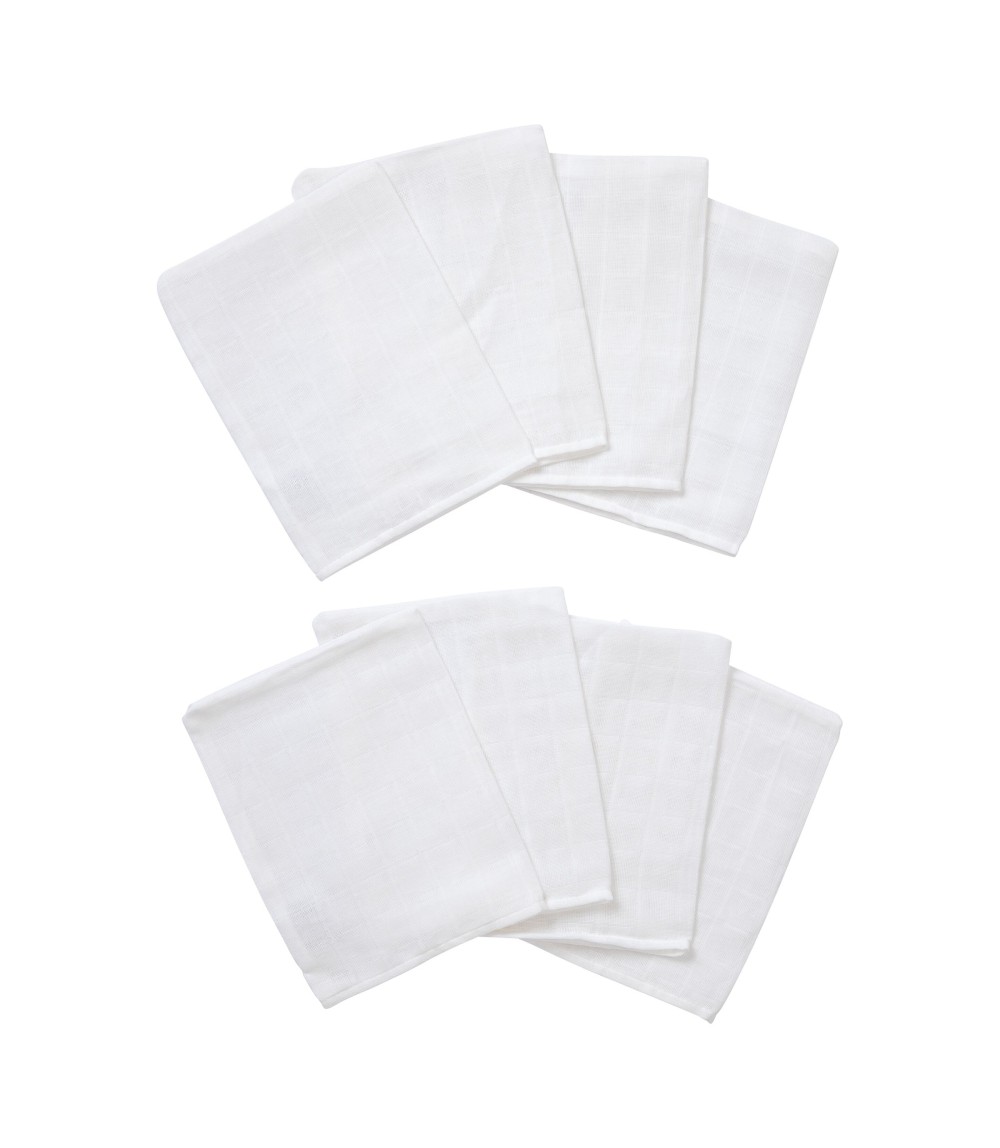 8er-Pack Mullwaschlappen 15x20 cm