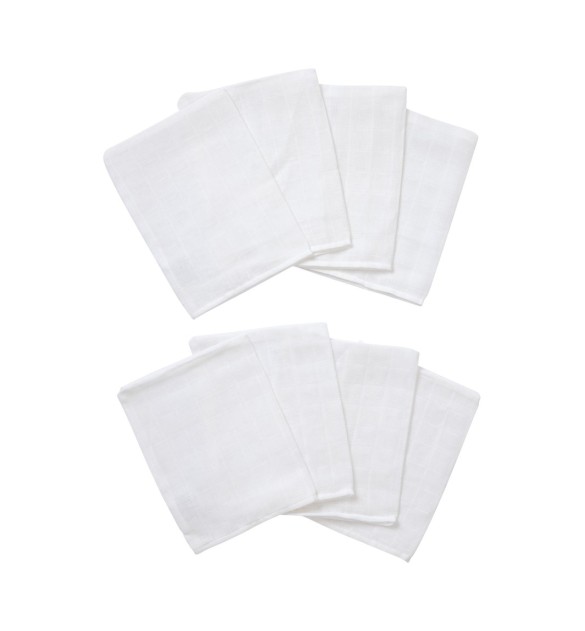 8er-Pack Mullwaschlappen 15x20 cm