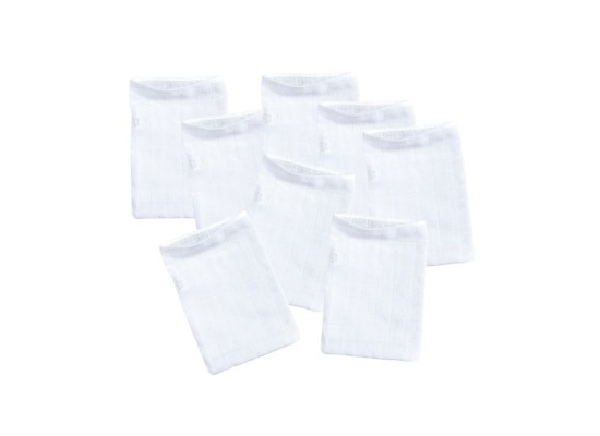 8er-Pack Mullwaschlappen 15x20 cm